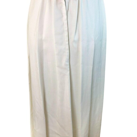 Vintage White Lace Maxi Dress Pink Velvet Waist Cap Sleeves Elegant Formal Wear - Picture 7 of 12